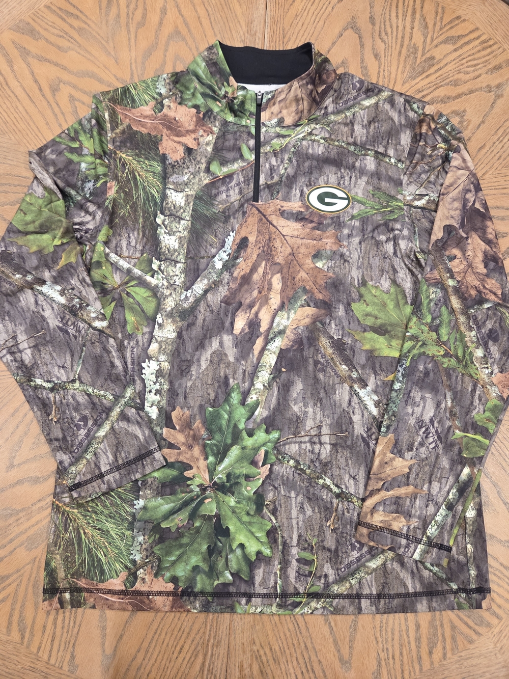 NFL Green Bay PackersPullover Men XL Mossy Oak Obsession TX3 Cool Camo Gameday